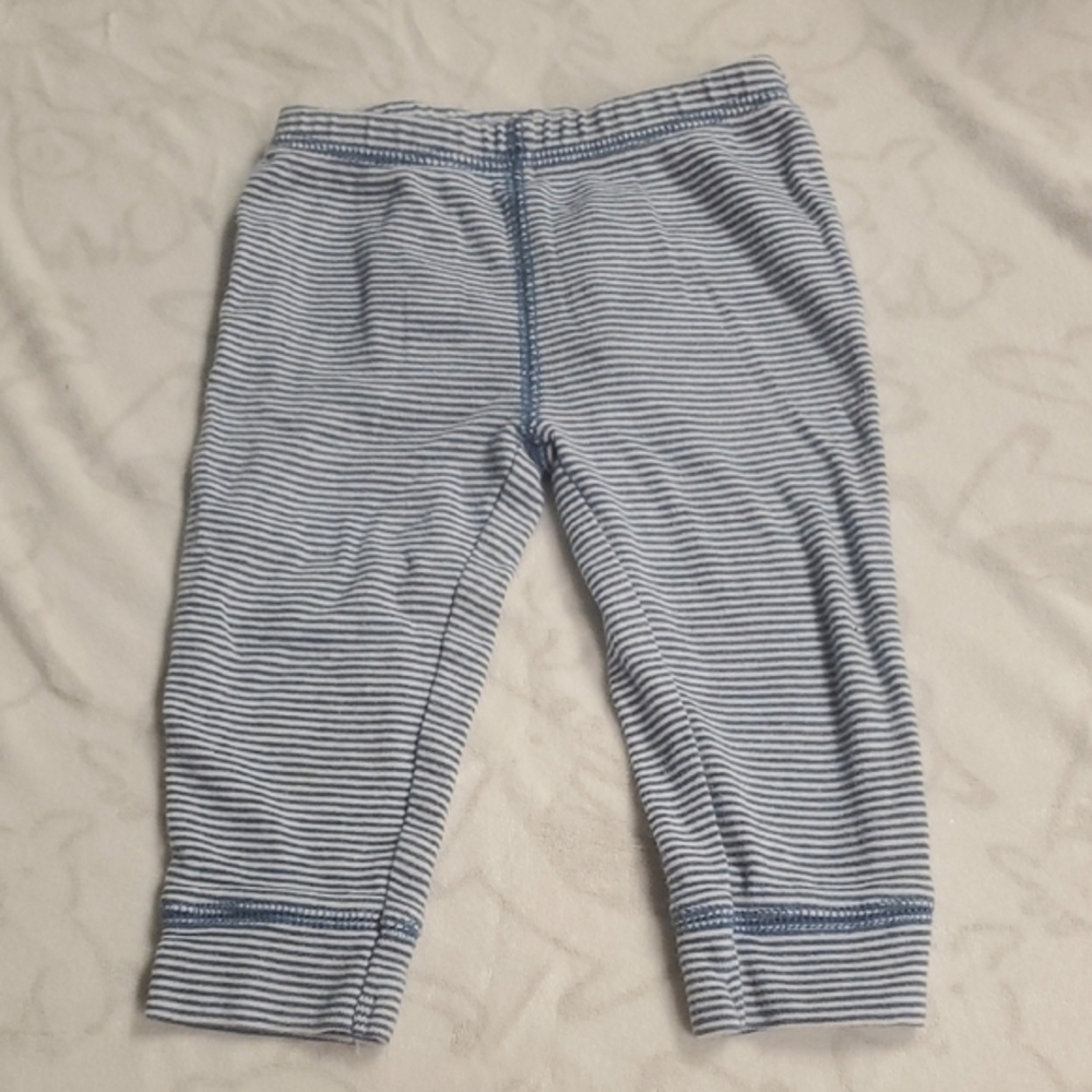 🐻 Carter's Blue and White Striped Joggers